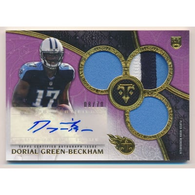 2015 Topps Triple Threads Purple #114 Dorial Green-Beckham JSY AU