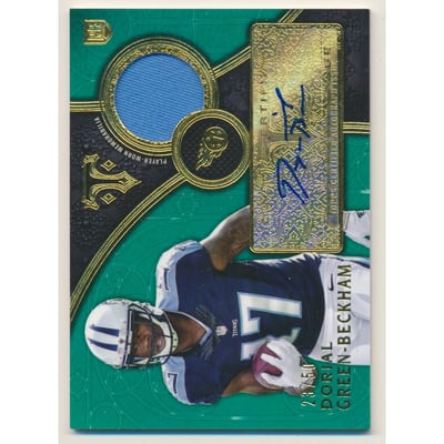2015 Topps Triple Threads Rookie Autograph Relics Emerald #TTRARDG Dorial Green-Beckham