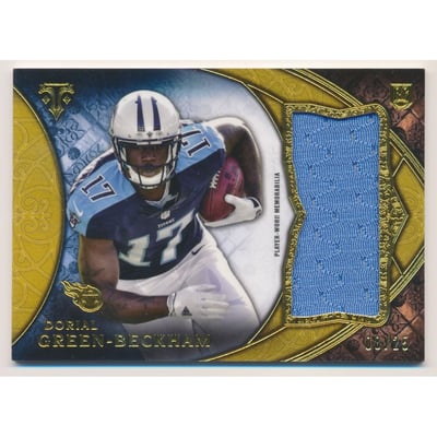 2015 Topps Triple Threads Rookie Jumbo Relics Gold #TTRJRDG Dorial Green-Beckham