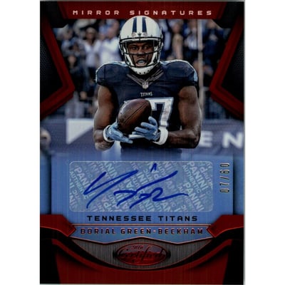 2016 Certified Signatures Mirror Red #27 Dorial Green-Beckham