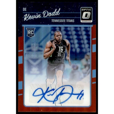 2016 Donruss Optic Rookie Signatures Red #129 Kevin Dodd