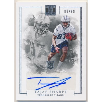 2016 Panini Impeccable #102 Tajae Sharpe AU RC