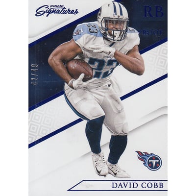 2016 Prime Signatures Prime Proof Blue #113 David Cobb