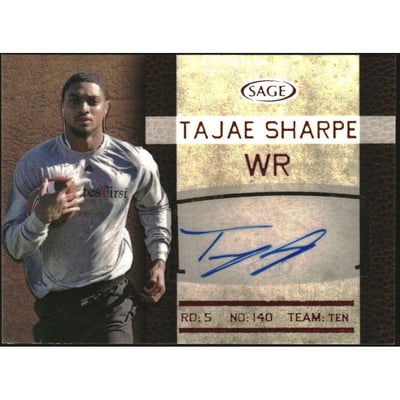 2016 SAGE Autographs #SA41 Tajae Sharpe