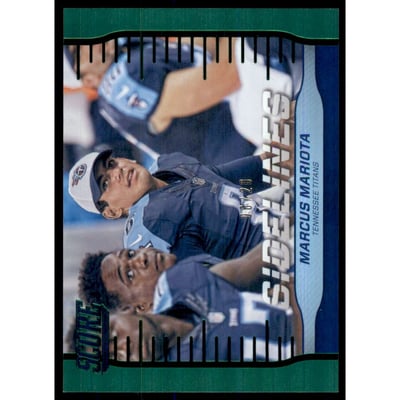 2016 Score Sidelines Jumbo Green #10 Marcus Mariota