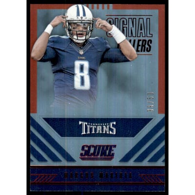 2016 Score Signal Callers Jumbo Red #24 Marcus Mariota