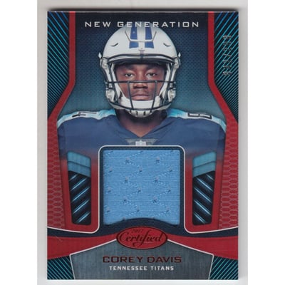 2017 Certified New Generation Jerseys Mirror Red #3 Corey Davis