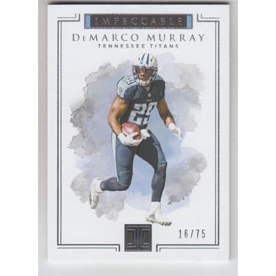 2017 Panini Impeccable #63 DeMarco Murray