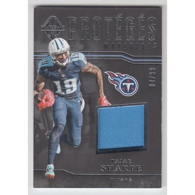 2017 Panini Majestic Proteges Materials #22 Tajae Sharpe/99