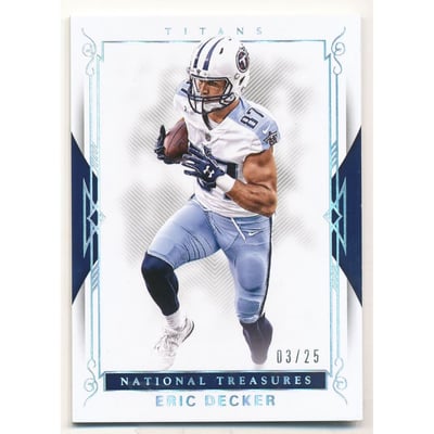 2017 Panini National Treasures Holo Silver #40 Eric Decker