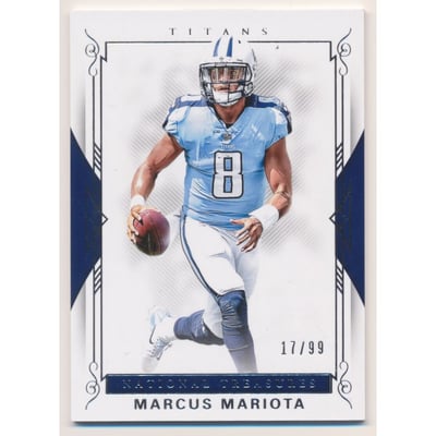2017 Panini National Treasures #72 Marcus Mariota