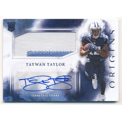 2017 Panini Origins #138 Taywan Taylor JSY AU RC