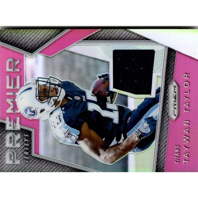2017 Panini Prizm Prizm Premier Jerseys Pink #30 Taywan Taylor
