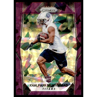 2017 Panini Prizm Prizms Purple Crystals #290 Khalfani Muhammad
