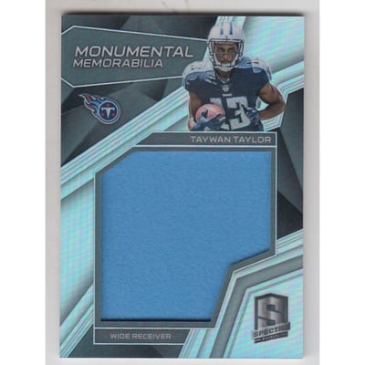 2017 Panini Spectra Monumental Memorabilia #27 Taywan Taylor