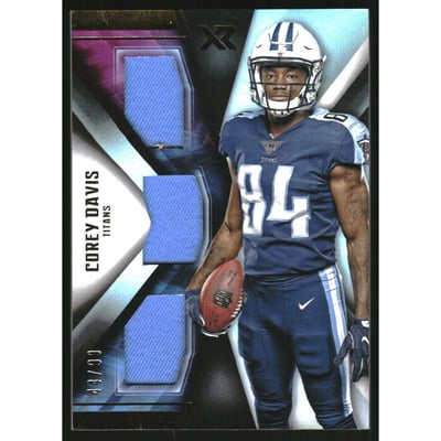2017 Panini XR Rookie Triple Threats Materials #23 Corey Davis