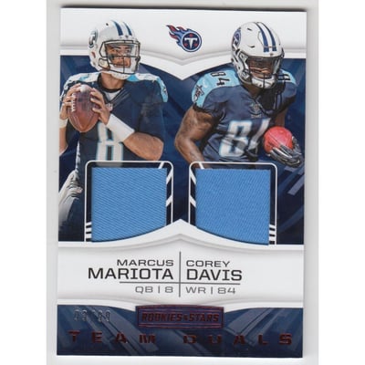2017 Rookies and Stars Team Duals Jerseys #5 Corey Davis/Marcus Mariota