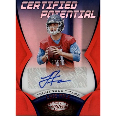 2018 Certified Potential Signatures Mirror Red #23 Luke Falk