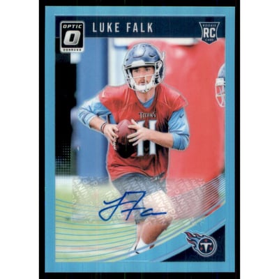 2018 Donruss Optic Rookie Autographs Blue #132 Luke Falk
