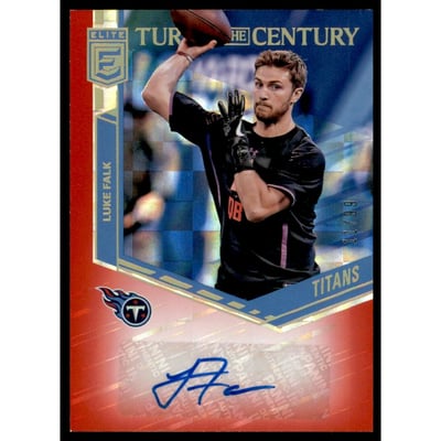 2018 Elite Turn of the Century Autographs Red #18 Luke Falk/99