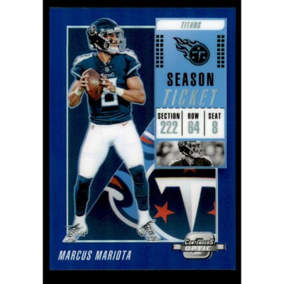 2018 Panini Contenders Optic Blue #4 Marcus Mariota