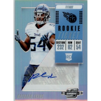 2018 Panini Contenders Optic #152 Rashaan Evans AU RC