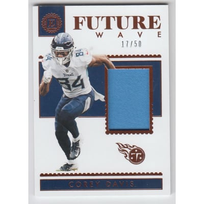 2018 Panini Encased Future Wave Materials #22 Corey Davis