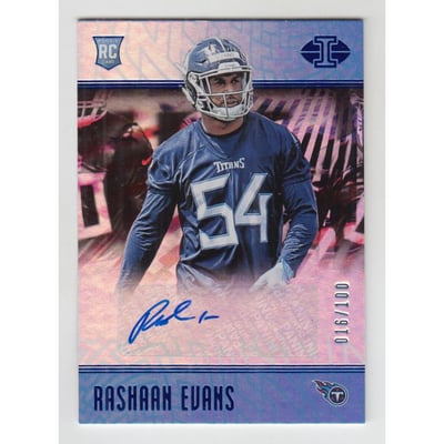 2018 Panini Illusions Blue #188 Rashaan Evans AU
