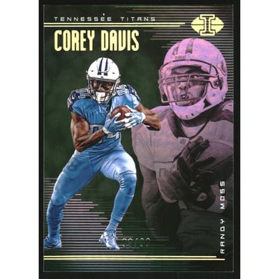 2018 Panini Illusions Green #43 Corey Davis/Randy Moss