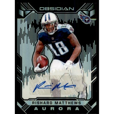 2018 Panini Obsidian Aurora Autographs #11 Rishard Matthews/100