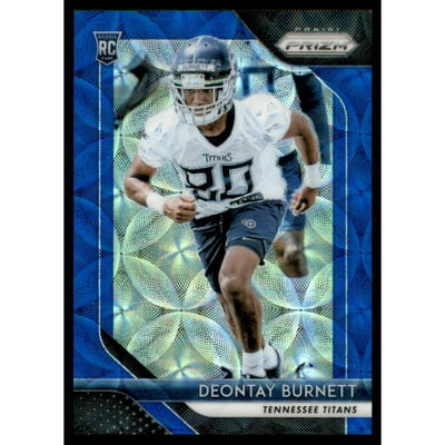 2018 Panini Prizm Prizms Blue Scope #295 Deontay Burnett