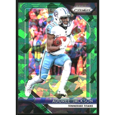 2018 Panini Prizm Prizms Green Crystals #12 Adoree' Jackson