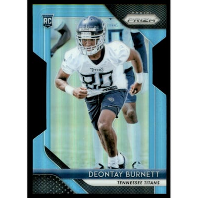 2018 Panini Prizm Prizms Light Blue #295 Deontay Burnett