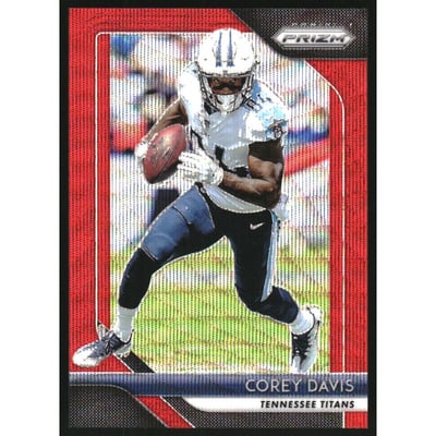 2018 Panini Prizm Prizms Red Wave #8 Corey Davis