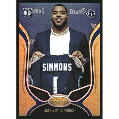 2019 Certified Mirror Gold #177 Jeffery Simmons