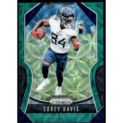 2019 Panini Prizm Prizms Green Scope #160 Corey Davis