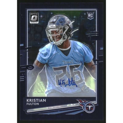 2020 Donruss Optic Rookies Autographs Purple Stars #109 Kristian Fulton