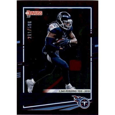 2020 Donruss Season Stat Line #245B Derrick Henry/500