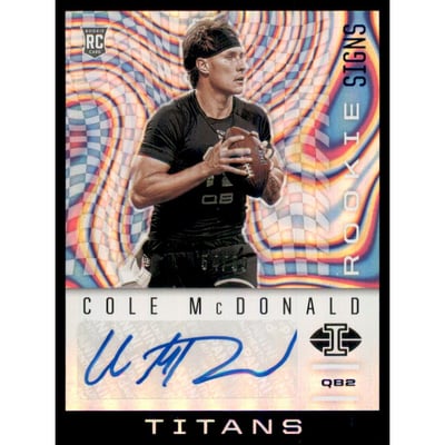 2020 Panini Illusions Rookie Signs Blue #40 Cole McDonald/99