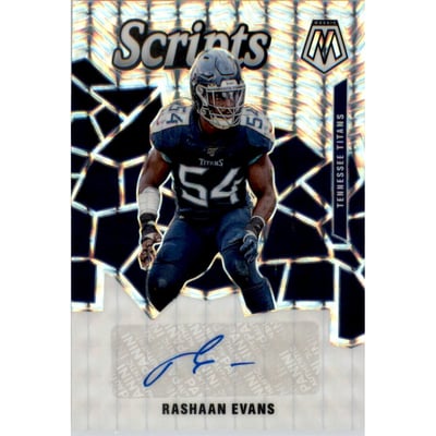 2020 Panini Mosaic Scripts #26 Rashaan Evans