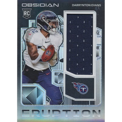 2020 Panini Obsidian Rookie Eruption Materials #33 Darrynton Evans