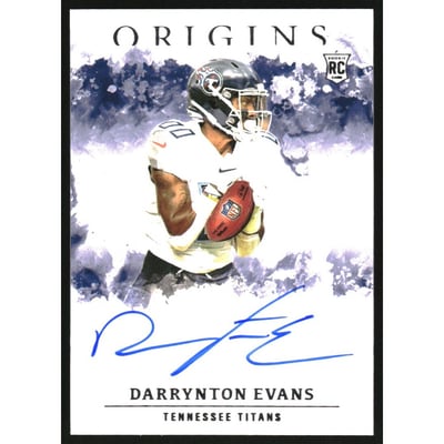 2020 Panini Origins Rookie Autographs #34 Darrynton Evans