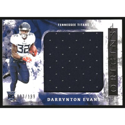 2020 Panini Origins Rookie Jumbo Jerseys #21 Darrynton Evans/199