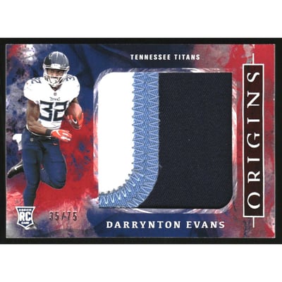 2020 Panini Origins Rookie Jumbo Jerseys Red #21 Darrynton Evans