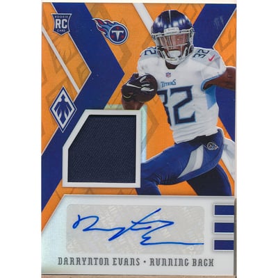 2020 Panini Phoenix Rookie Premiere Jersey Autographs Orange #34 Darrynton Evans/149