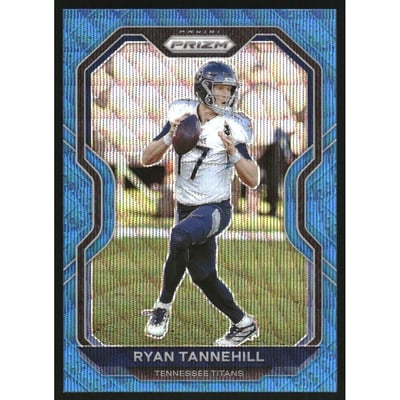 2020 Panini Prizm Prizms Blue Wave #102 Ryan Tannehill