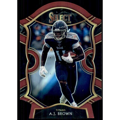 2020 Select Prizm Maroon Die Cut #43 A.J. Brown
