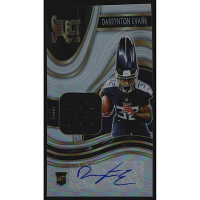 2020 Select Rookie Signature Memorabilia Prizm #33 Darrynton Evans/199