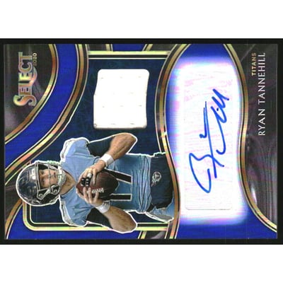 2020 Select Signature Memorabilia Prizm Blue #24 Ryan Tannehill/35