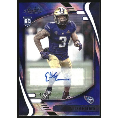 2021 Absolute Signature Rookies Blue Diamonds #146 Elijah Molden/50
